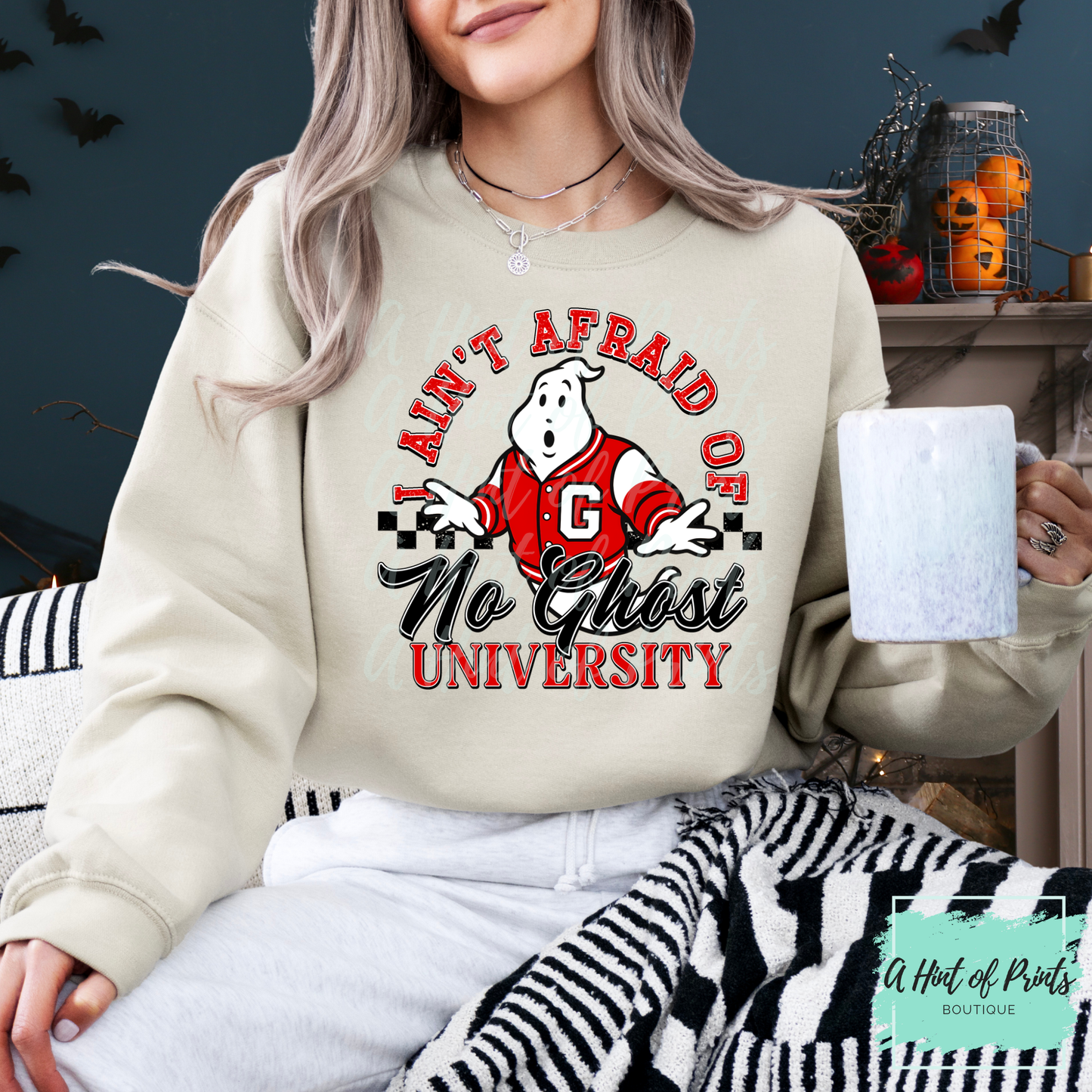 I ain't afraid of no ghost university Crewneck