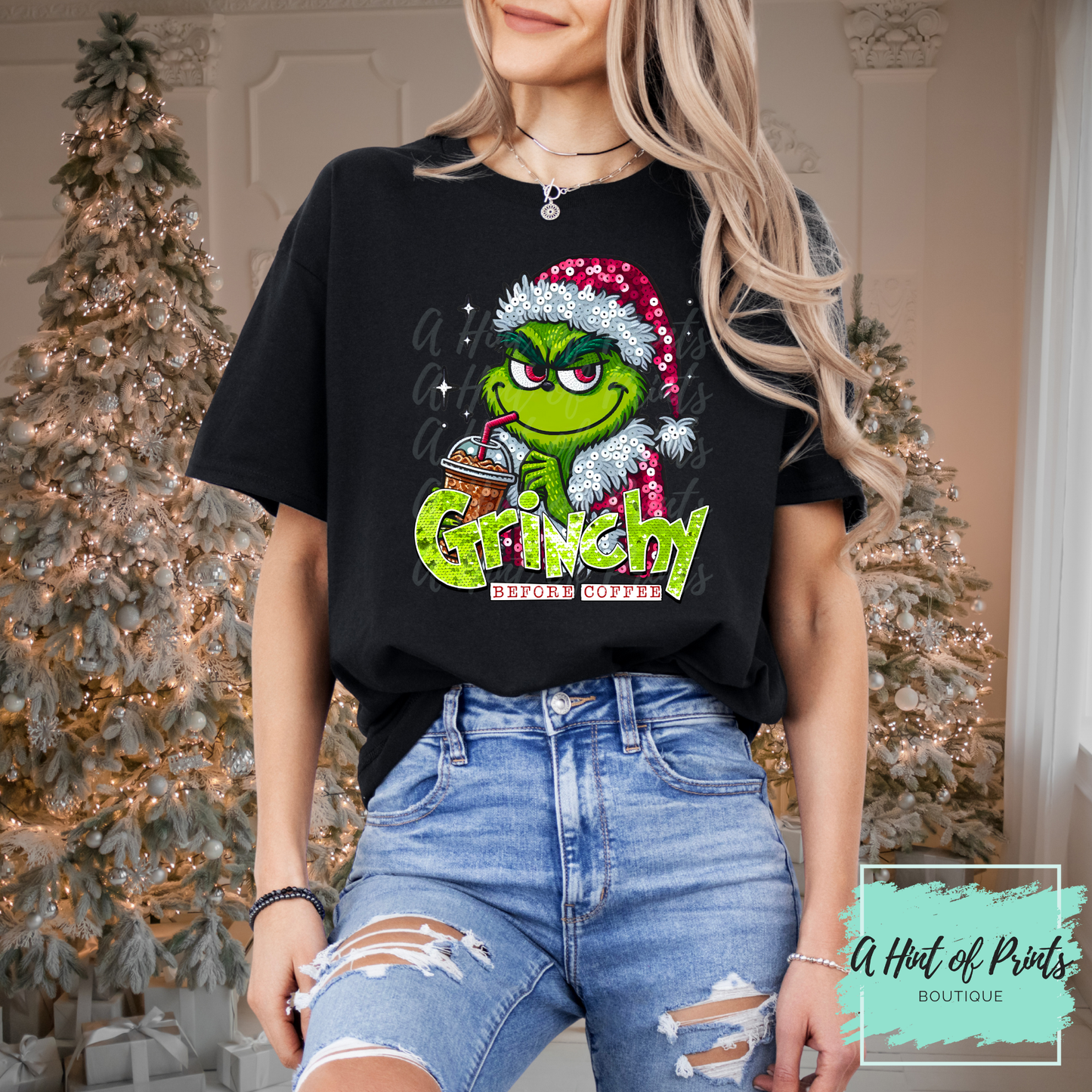 A Little Moody Before Coffee | Holiday Graphic Tee, Hoodie & Crewneck