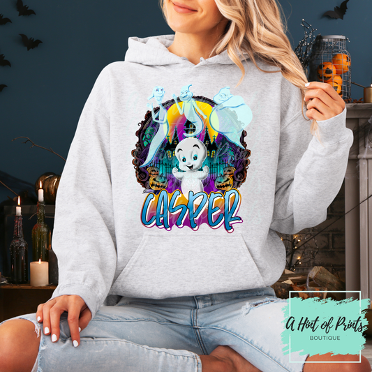 Friendly Ghost Halloween Hoodie Sweatshirt