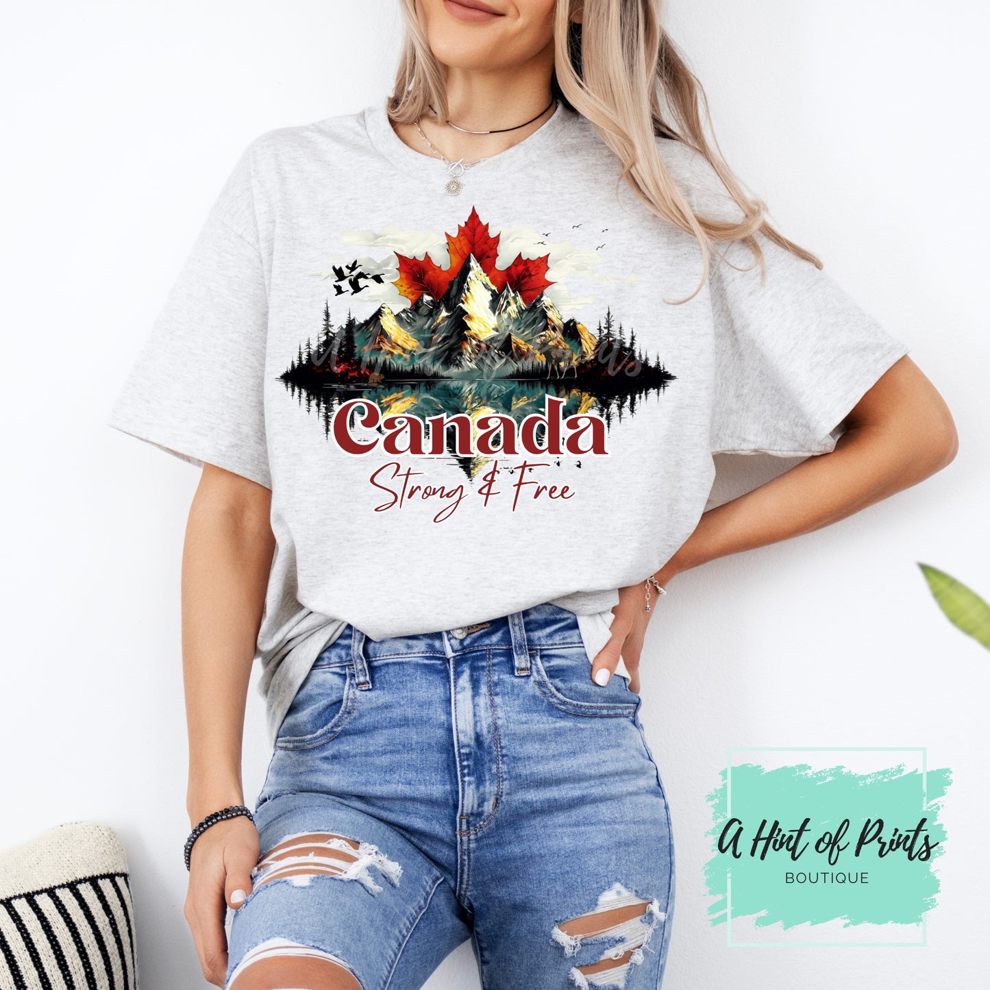 Canada Strong & Free Tshirt - Made-to-order