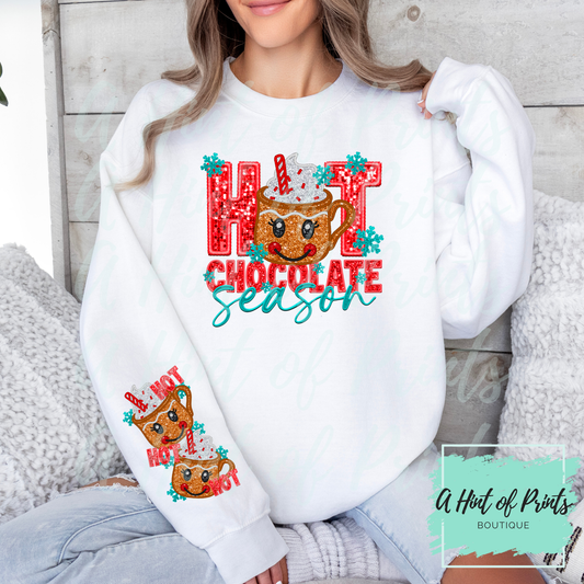Hot Chocolate Season Hoodie & Crewneck | Cozy Winter Sweatshirt