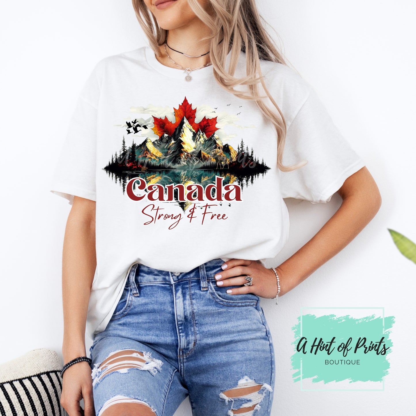 Canada Strong & Free Tshirt - Made-to-order