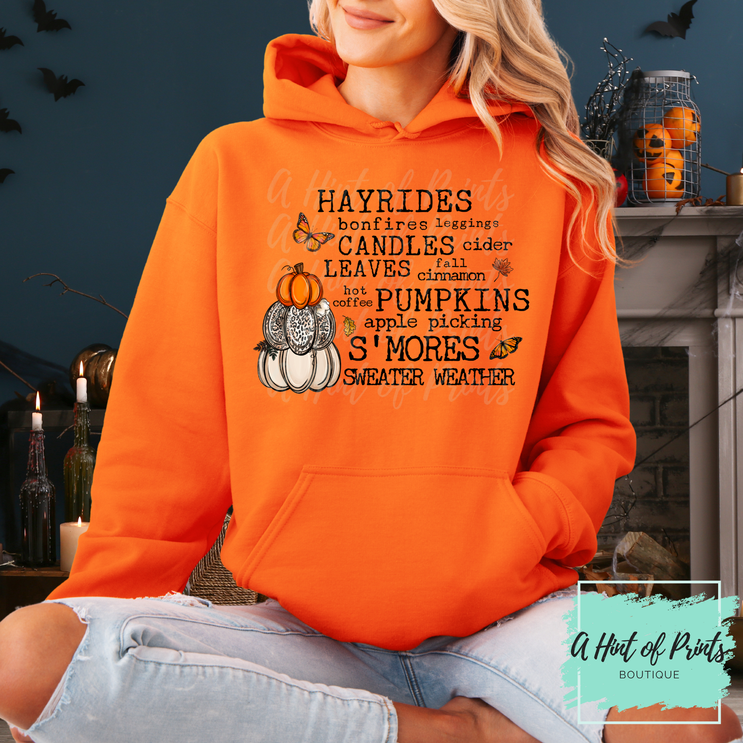 Fall Vibes Graphic Hoodie, or Crewneck | Cozy Autumn Apparel