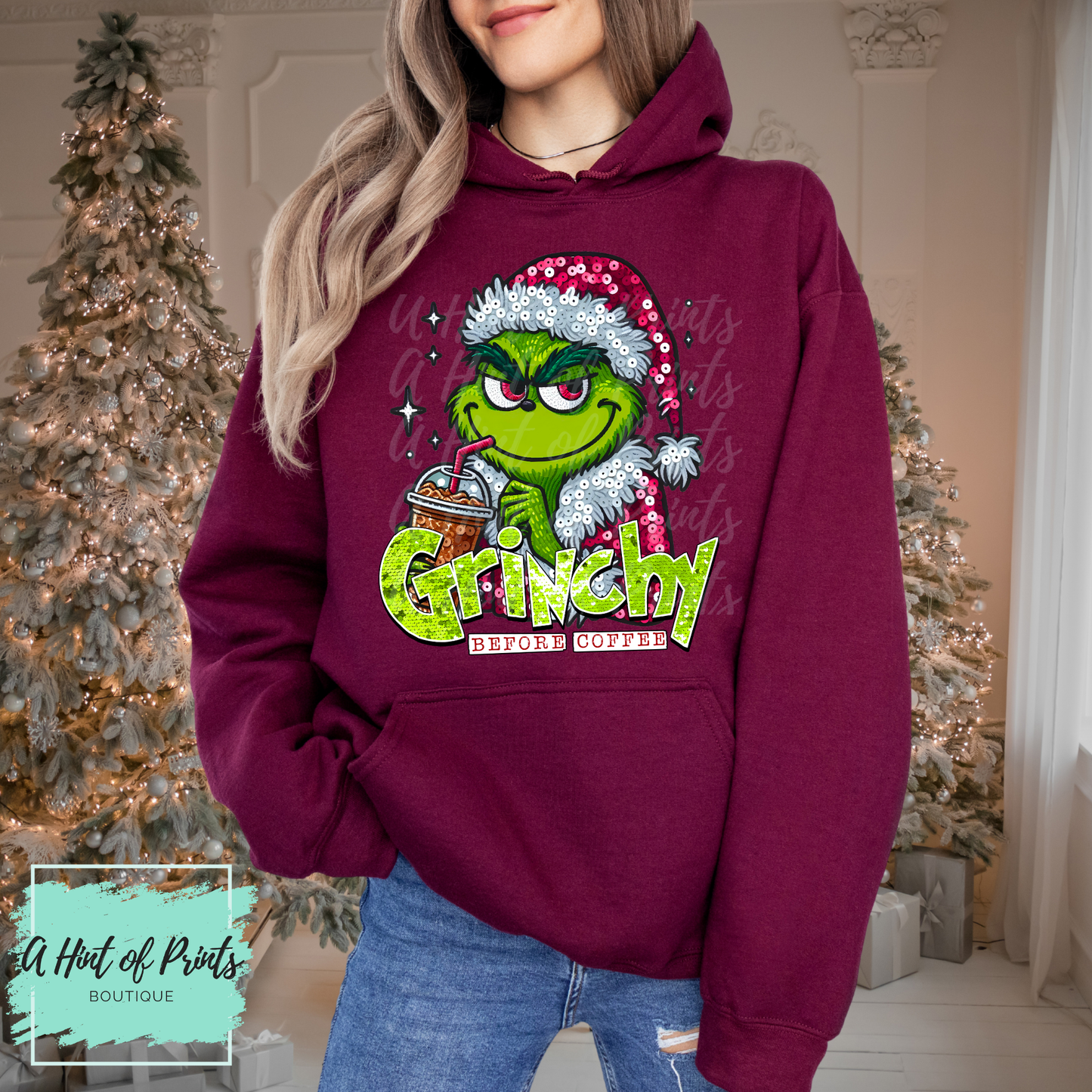 A Little Moody Before Coffee | Holiday Graphic Tee, Hoodie & Crewneck