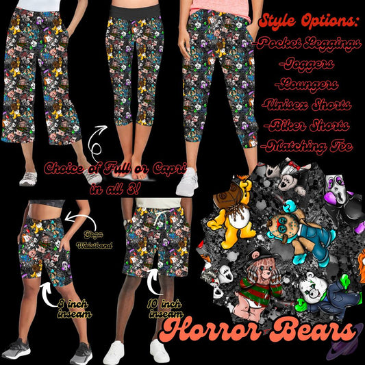 Horror Bears Full-Length Leggings with Pockets | Halloween Bears
