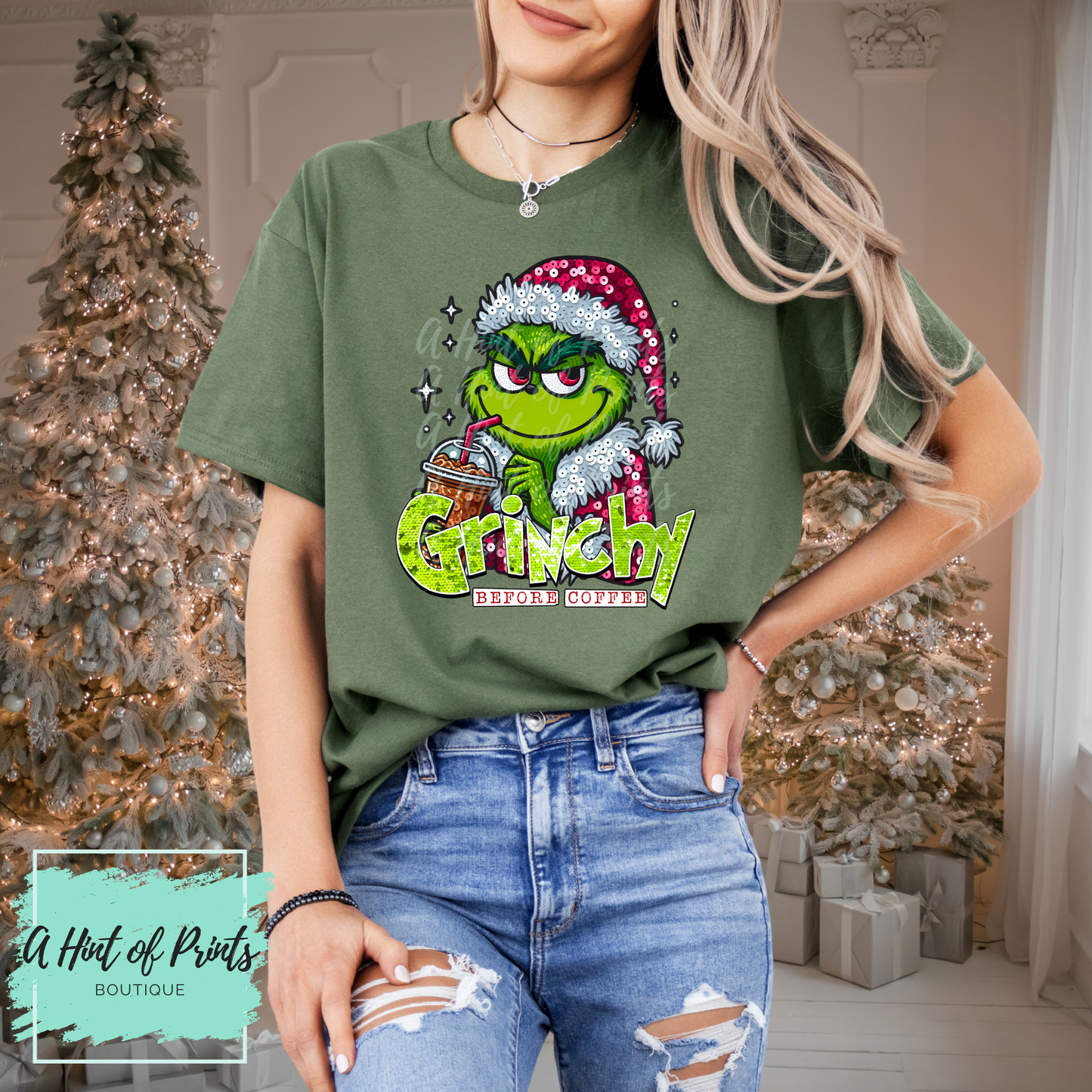 A Little Moody Before Coffee | Holiday Graphic Tee, Hoodie & Crewneck