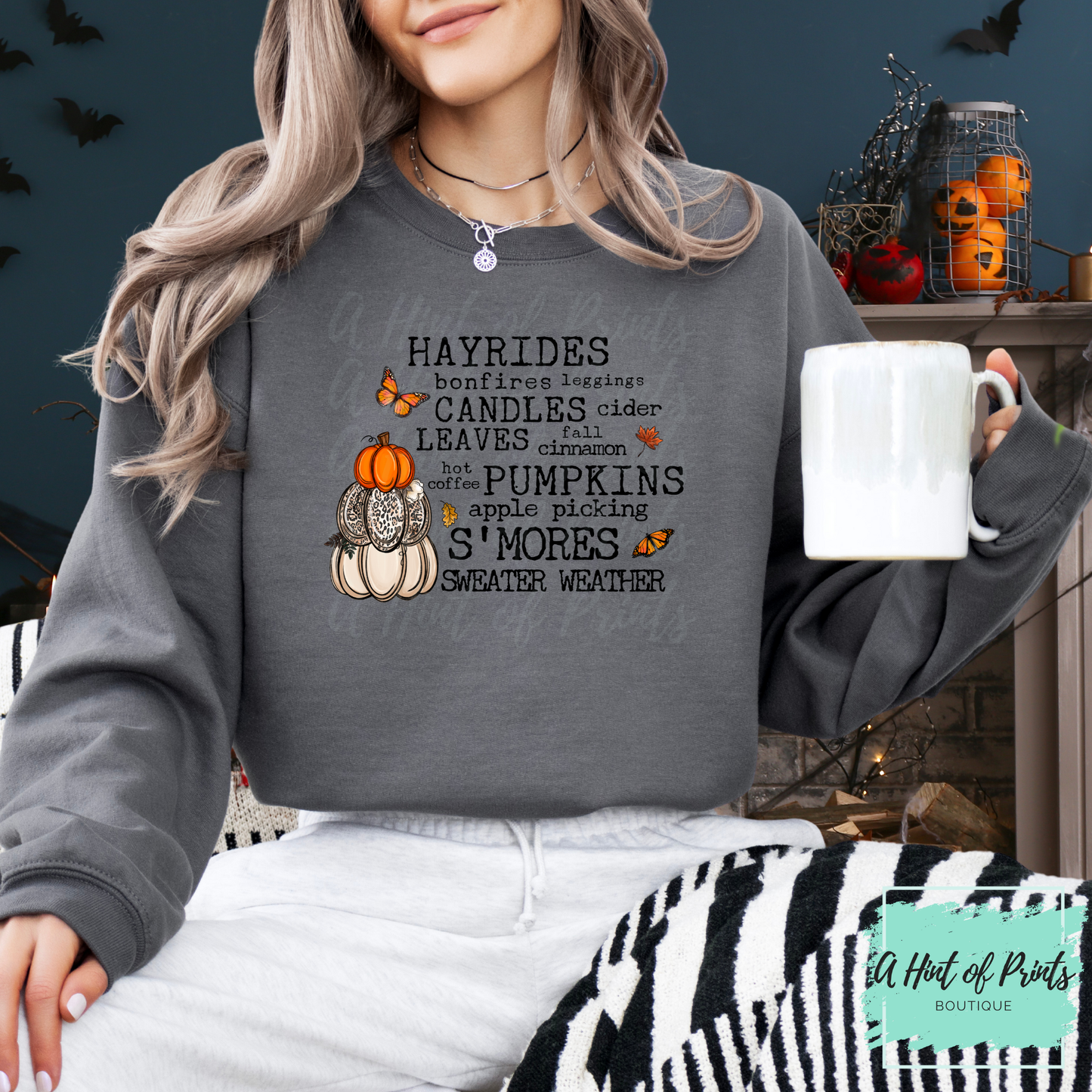 Fall Vibes Graphic Hoodie, or Crewneck | Cozy Autumn Apparel