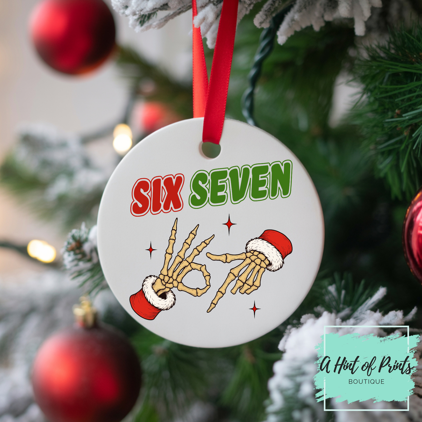 67 Meme Wood Ornament β Funny Christmas Decor