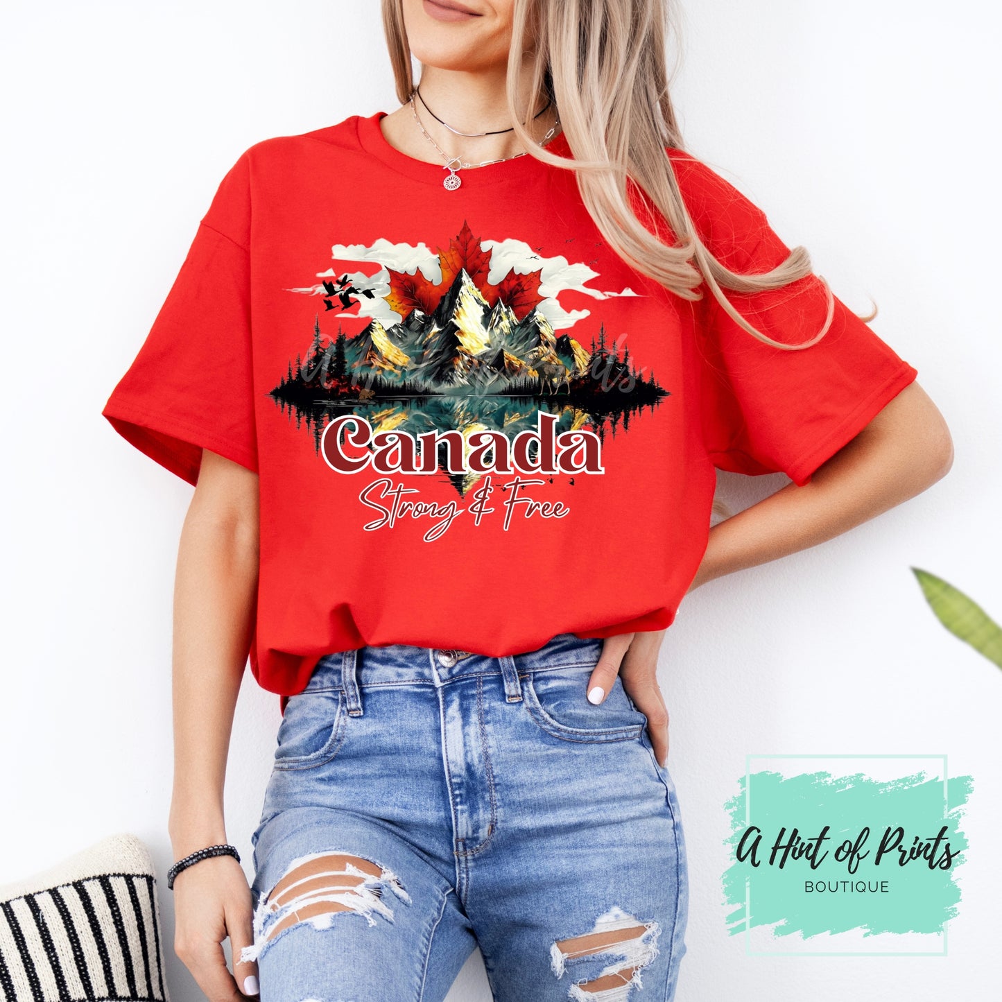 Canada Strong & Free Tshirt - Made-to-order