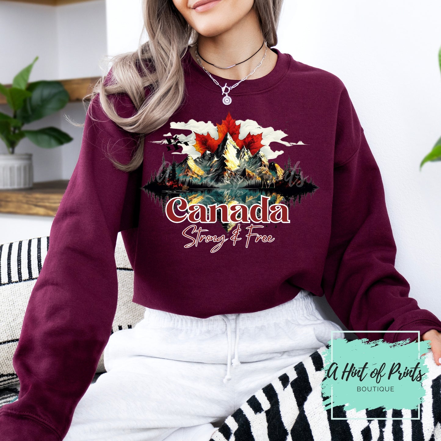 Canada Strong & Free Crewneck - Made-to-order