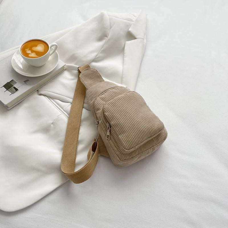CORDUROY SLING BAG