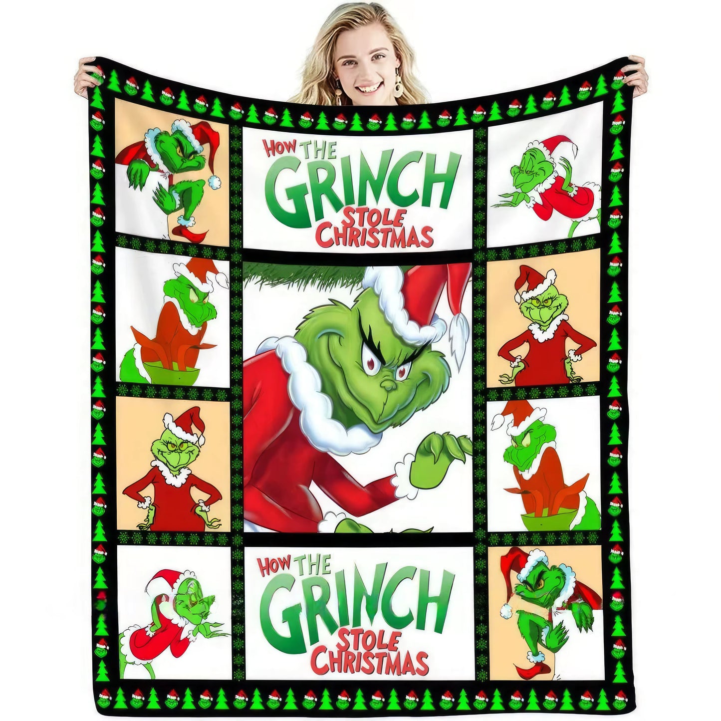 Magical Cartoon Christmas Throw Blankets | 50x60” Soft Fleece Holiday Throw