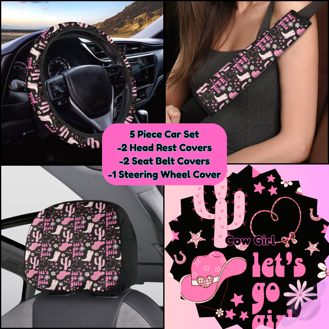 5 PIECE CAR SET-COW GIRL-PREORDER CLOSING 9/5