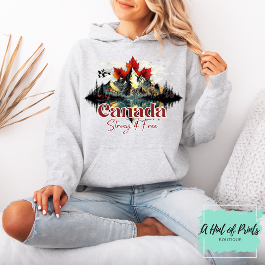 Canada Strong & Free Hoodie - Made-to-order