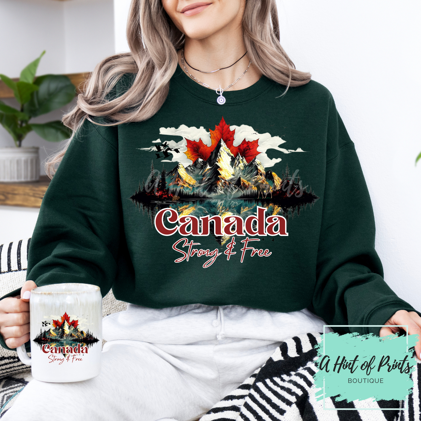 Canada Strong & Free Crewneck - Made-to-order