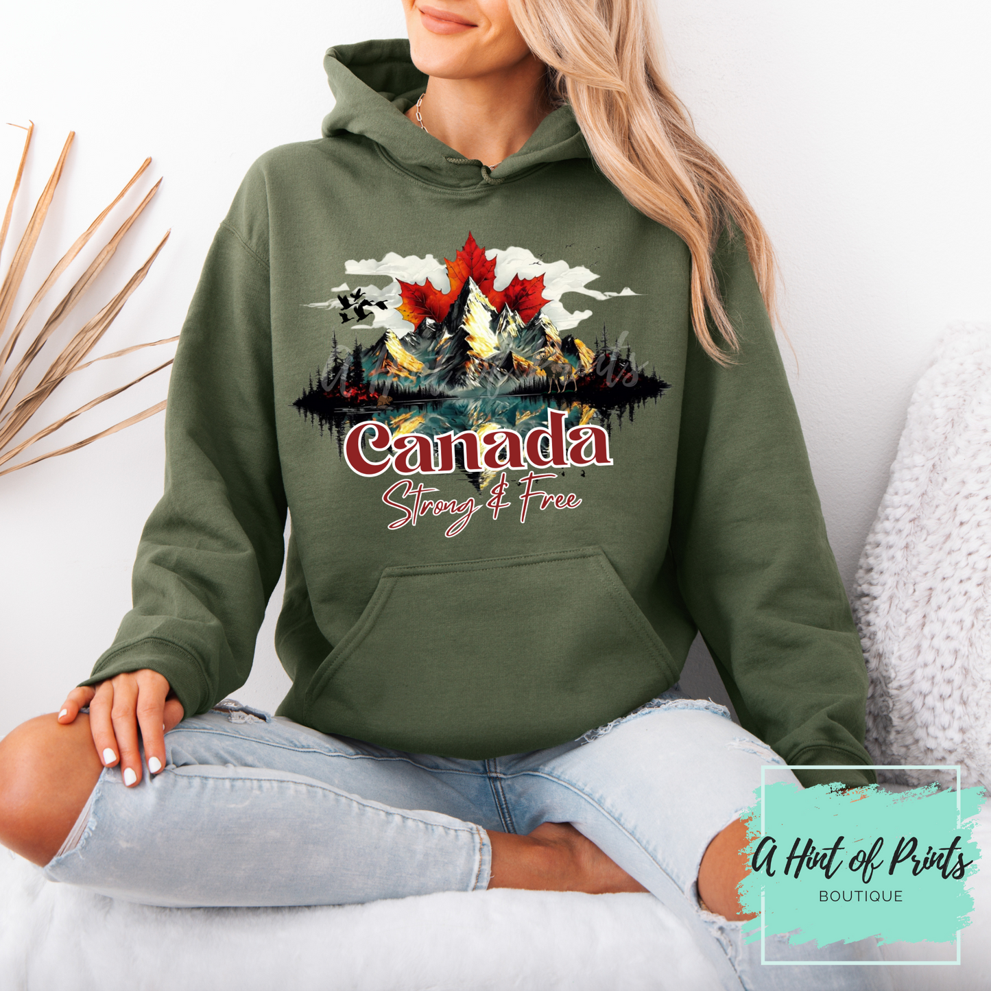 Canada Strong & Free Hoodie - Made-to-order