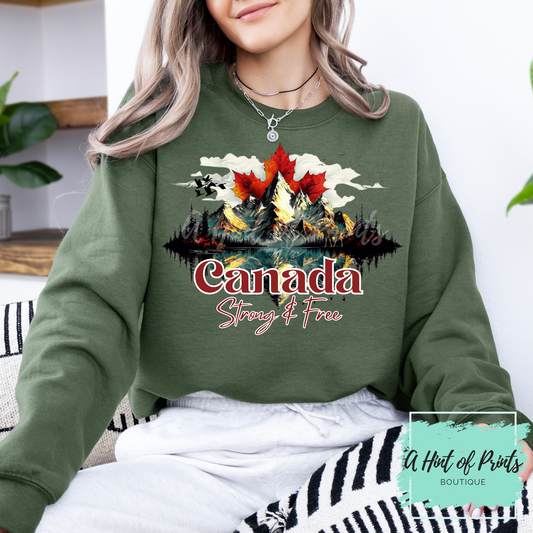 Canada Strong & Free Crewneck - Made-to-order