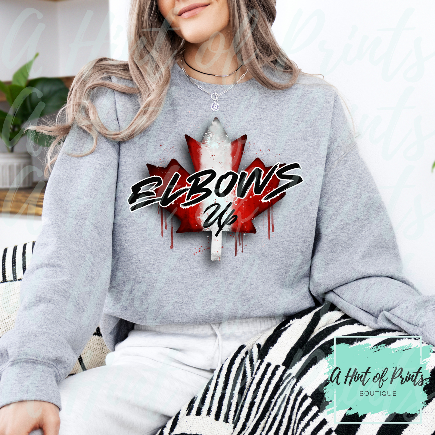 Elbows Up Canada Crewneck - Made-to-order