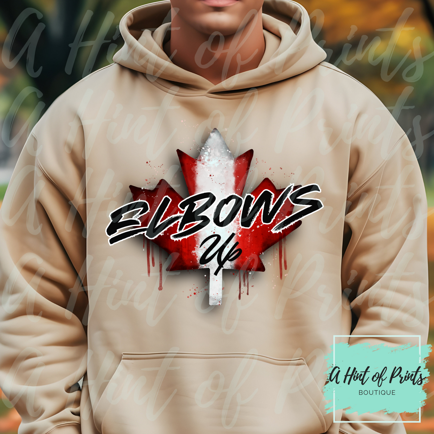 Elbows Up Canada T-shirt - Made-to-order