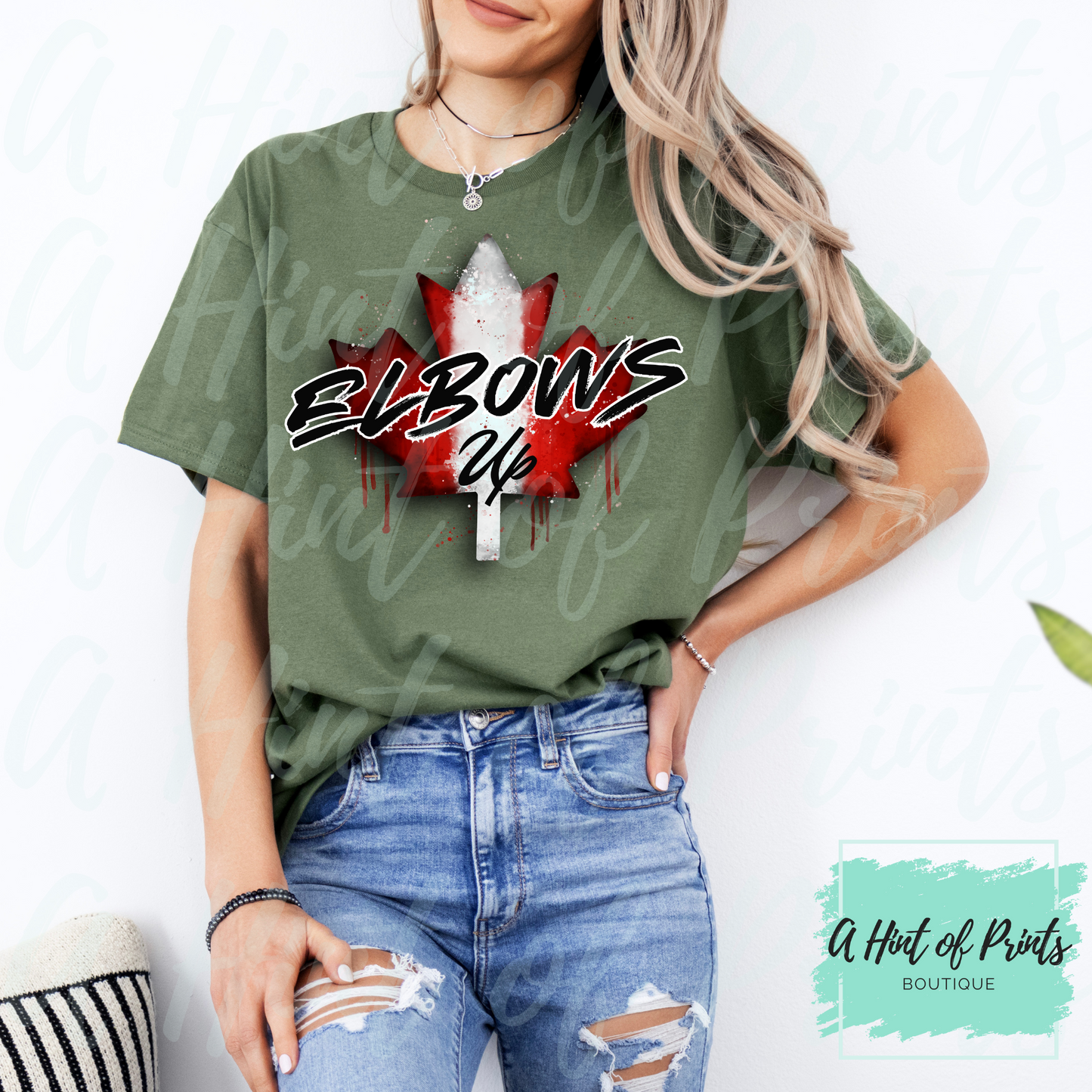 Elbows Up Canada Crewneck - Made-to-order