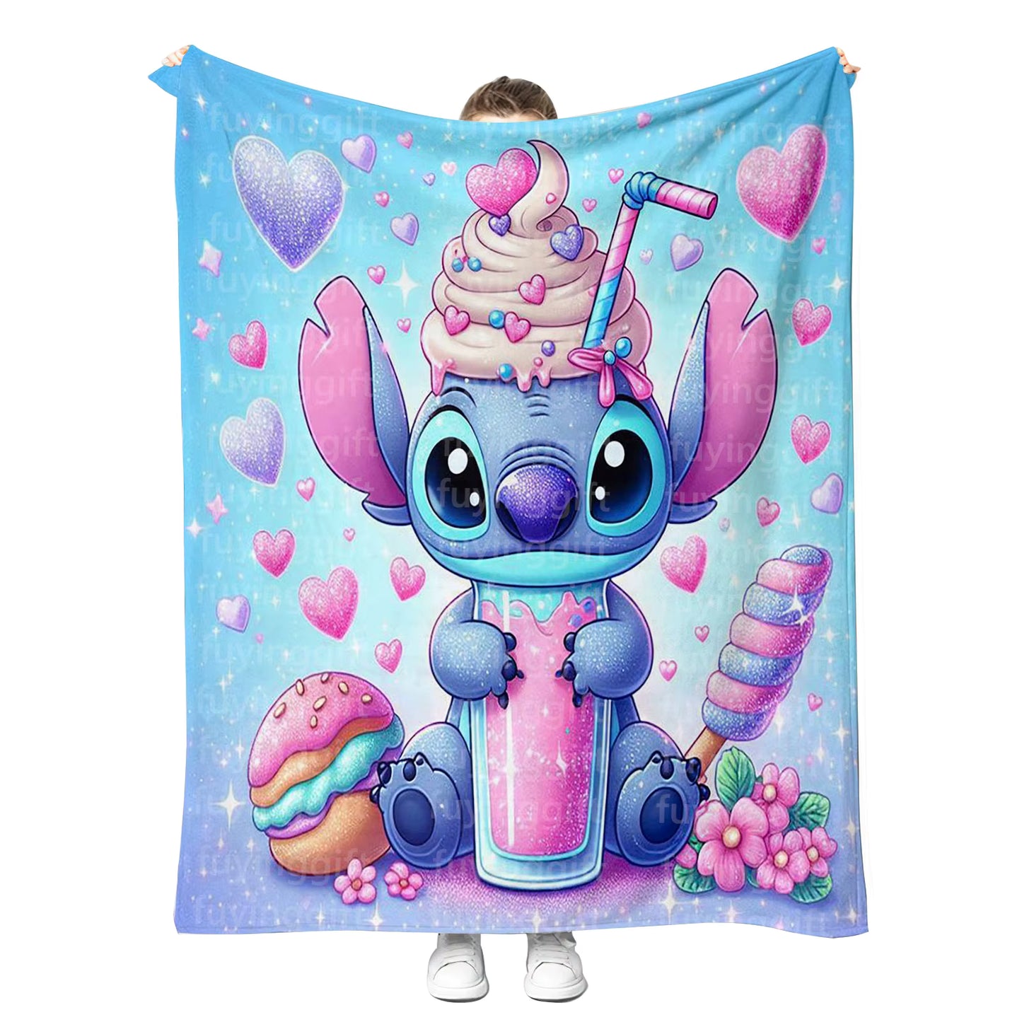 Cartoon Alien Throw Blanket | Sofa Throw Blanket