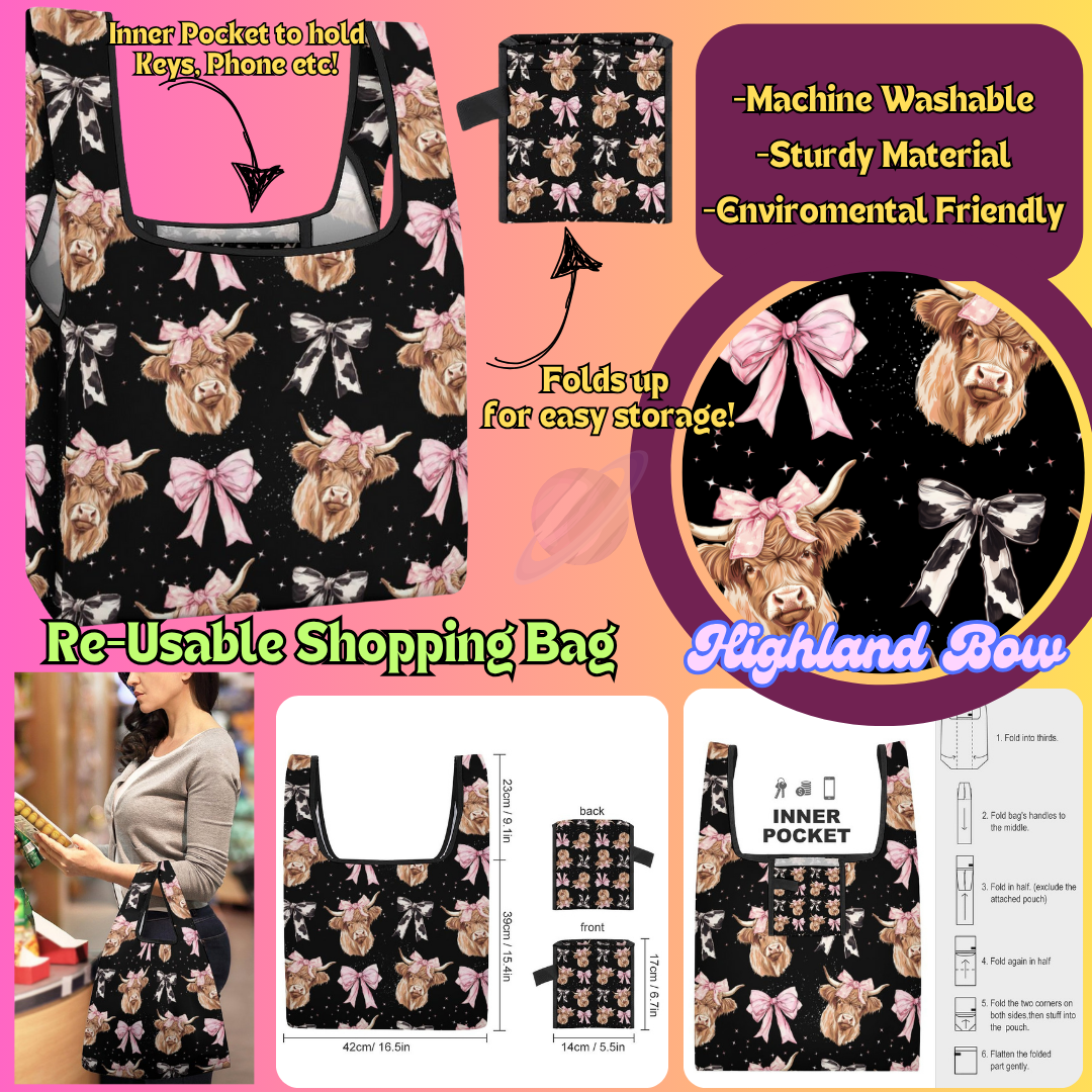 HIGHLAND BOW-SHOPPING BAGS 2-PREORDER CLOSING 6/27