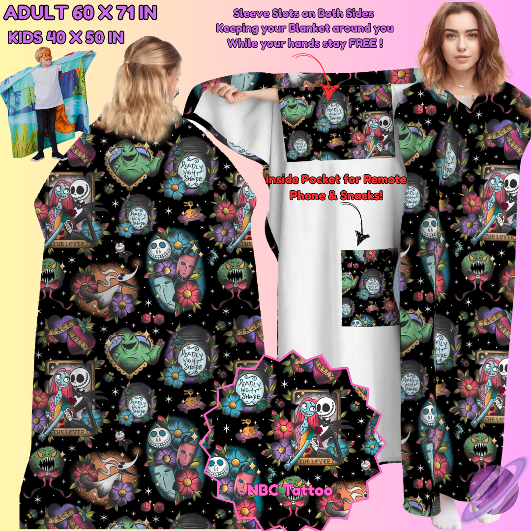 WEARABLE THROW RUN-NBC TATTOO-PREORDER CLOSING 8/31