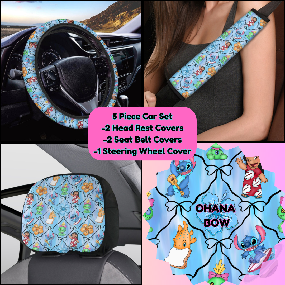 5 PIECE CAR SET-OHANA BOW-PREORDER CLOSING 9/5