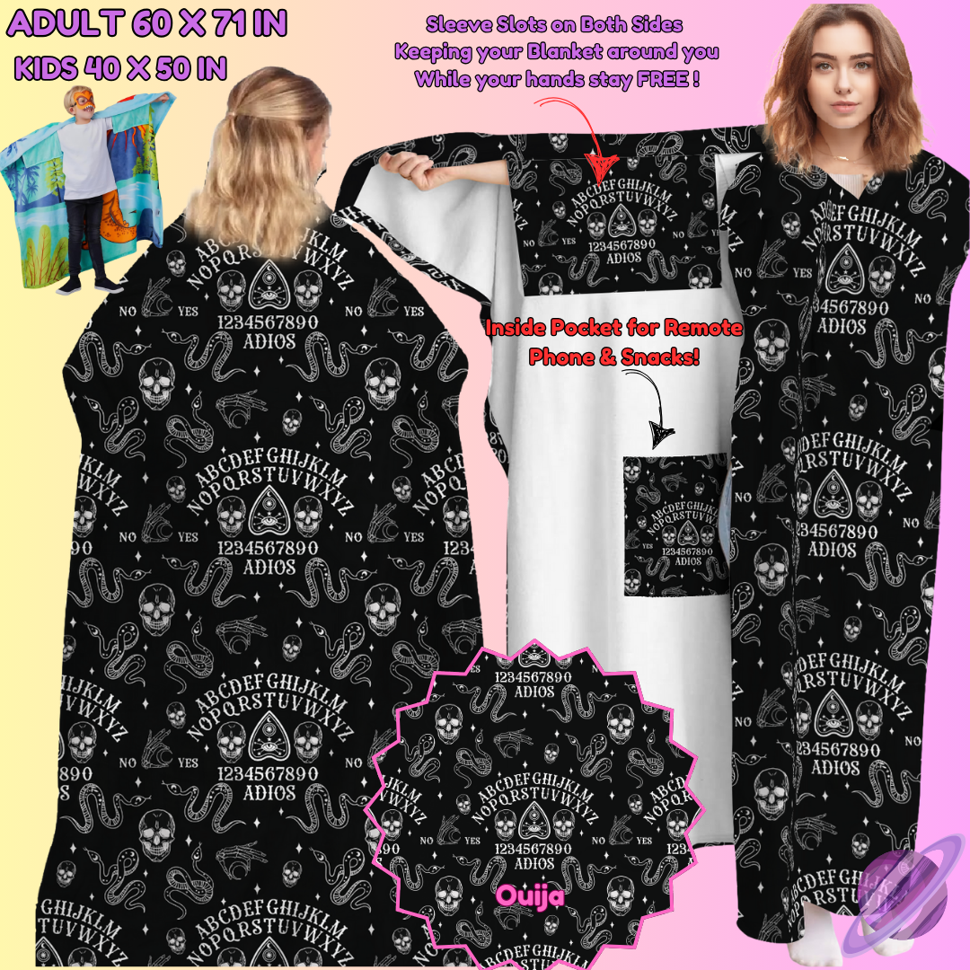 WEARABLE THROW RUN-OUIJA-PREORDER CLOSING 8/31