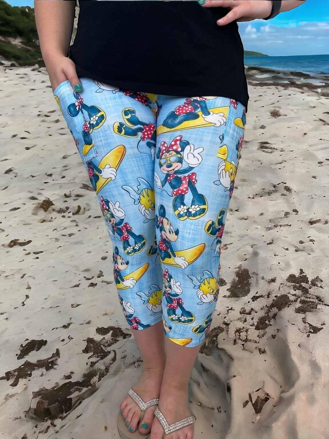 Mini Surfs Up Capri w/ Pockets
