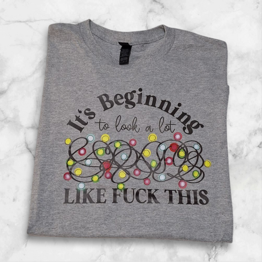 It's beginning to look a lot like fuck this T-shirt