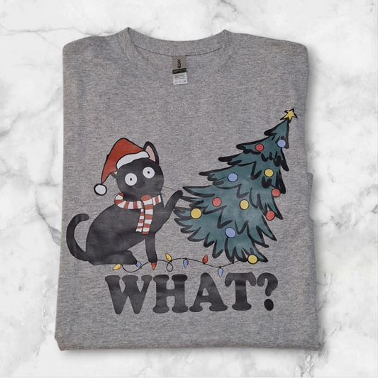 What? Festive cat T-shirt