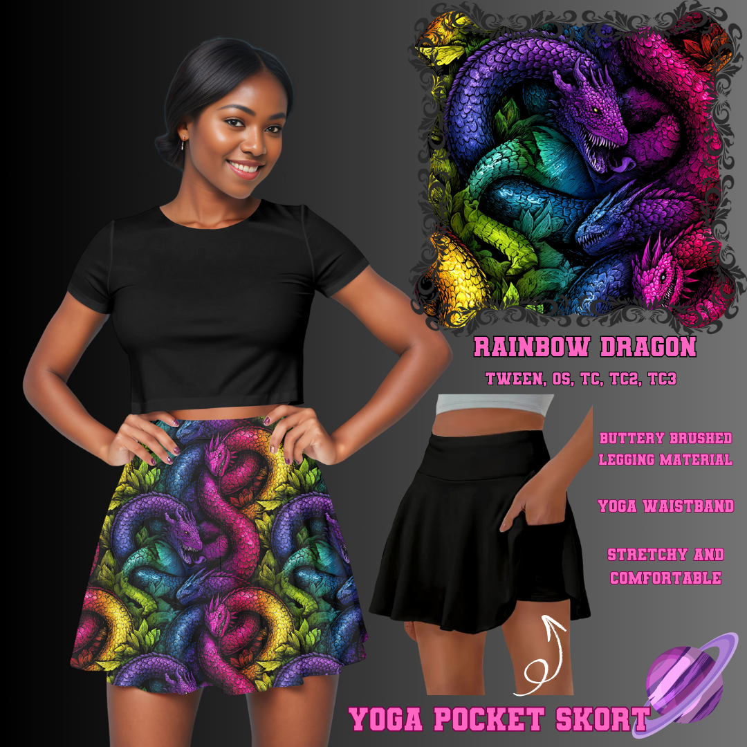 RAINBOW DRAGON - POCKET SKORT RUN 2 - PREORDER CLOSING 5/21