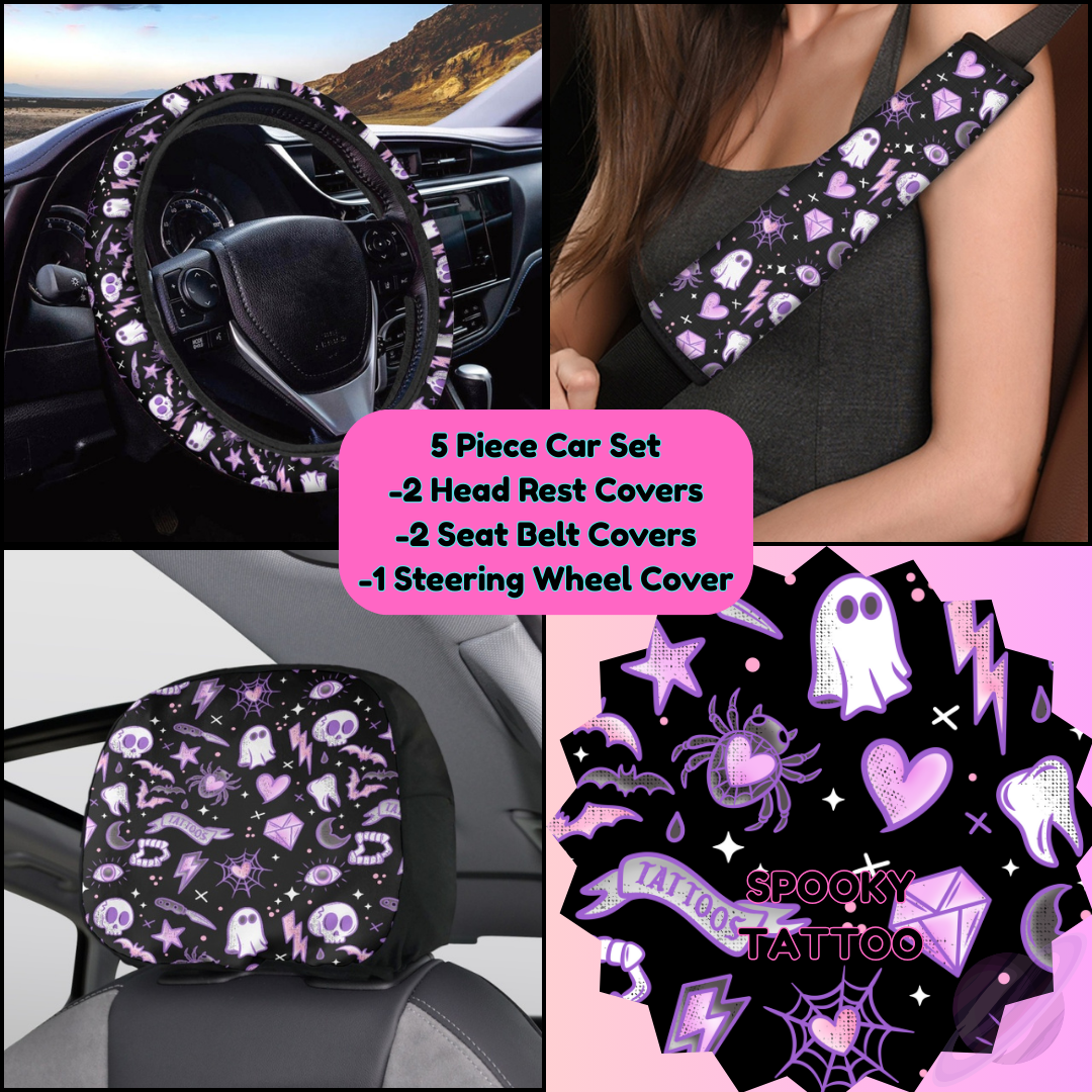 5 PIECE CAR SET-SPOOKY TATTOO-PREORDER CLOSING 9/5