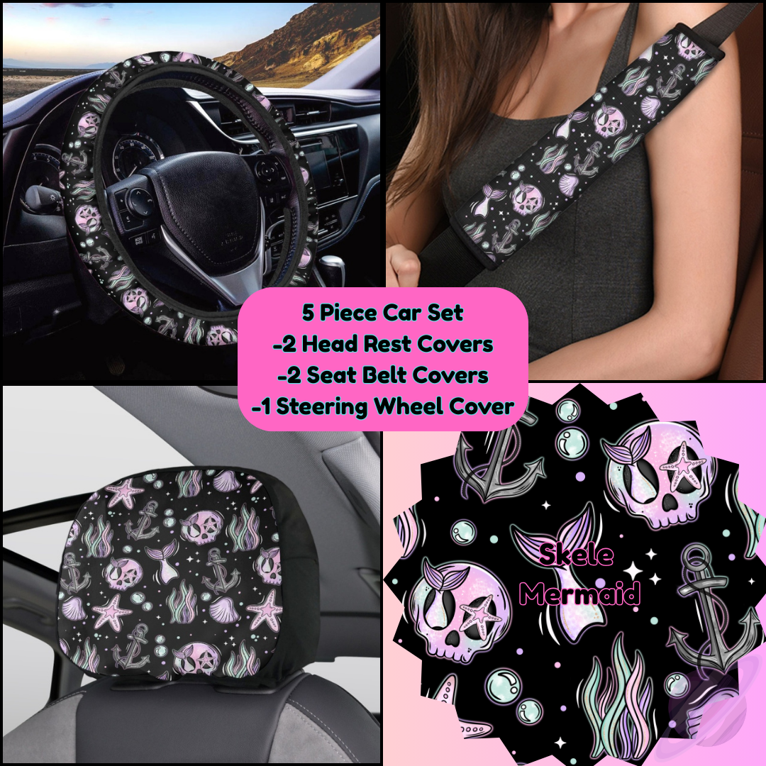 5 PIECE CAR SET-SKELE MERMAID-PREORDER CLOSING 9/5