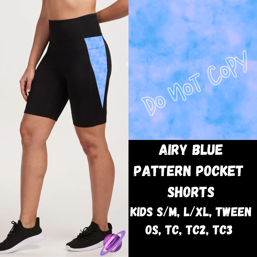 AIRY BLUE - LEGGING/CAPRI/SHORTS -COLORBLAST PPO-PREORDER CLOSING 5/9