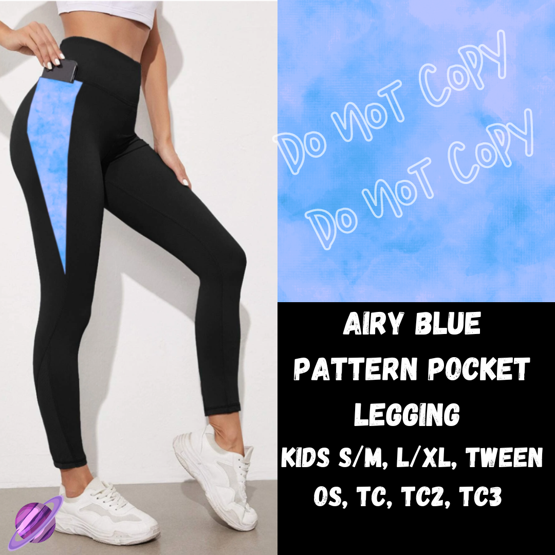 AIRY BLUE - LEGGING/CAPRI/SHORTS -COLORBLAST PPO-PREORDER CLOSING 5/9