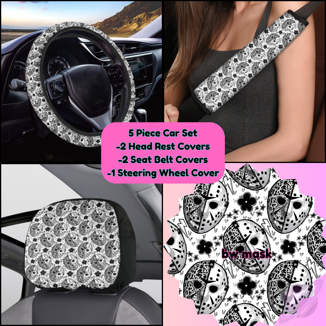 5 PIECE CAR SET-BW MASK-PREORDER CLOSING 9/5
