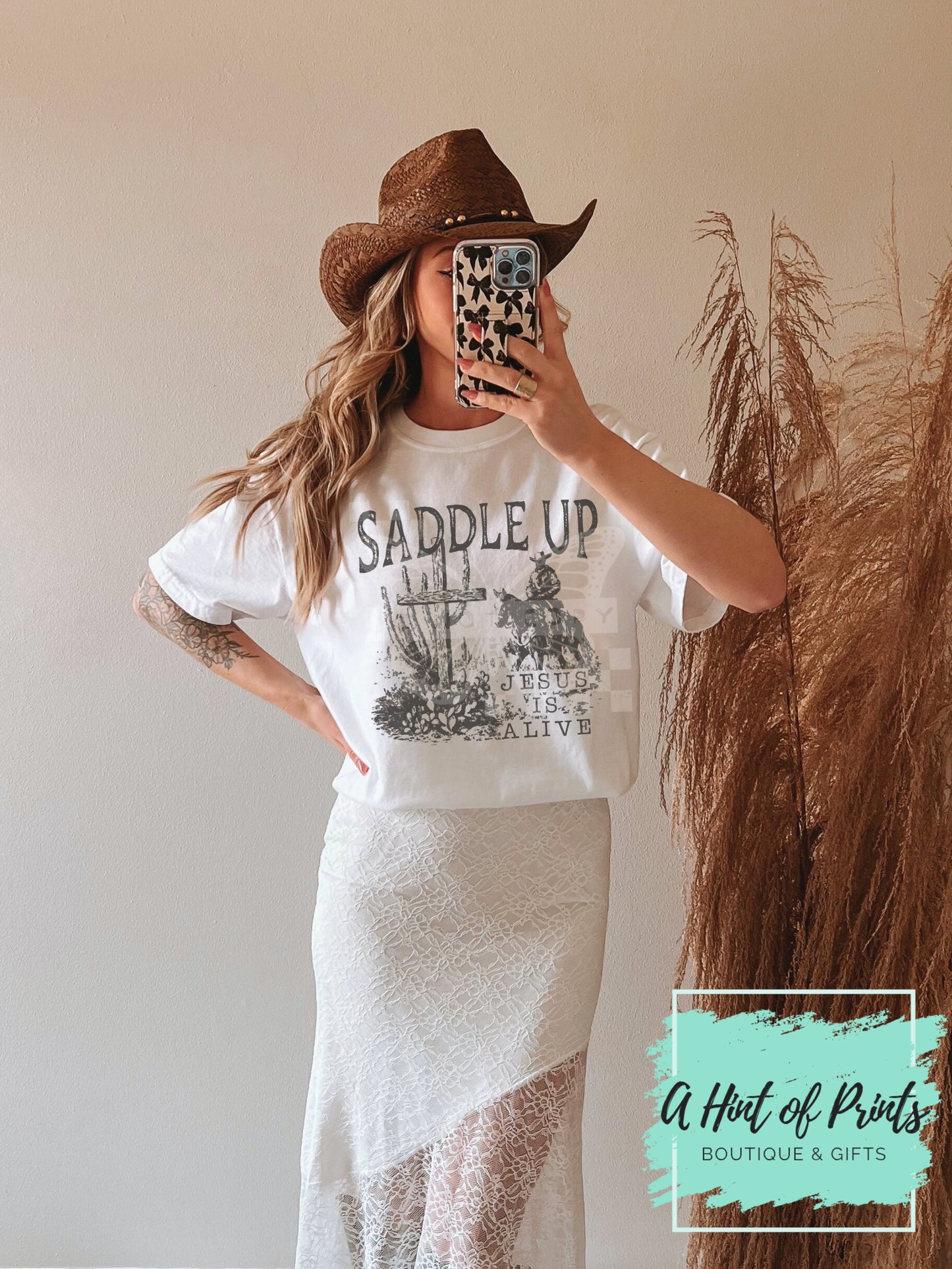 Saddle up - Western Easter Graphic Tee, Hoodie & Crewneck Sweatshirt