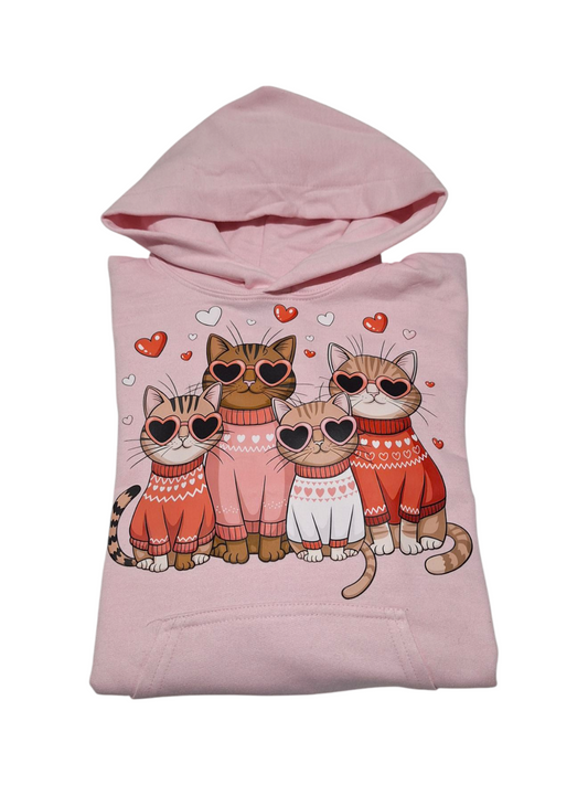 Lovely Cool Cats Hoodie Sweater