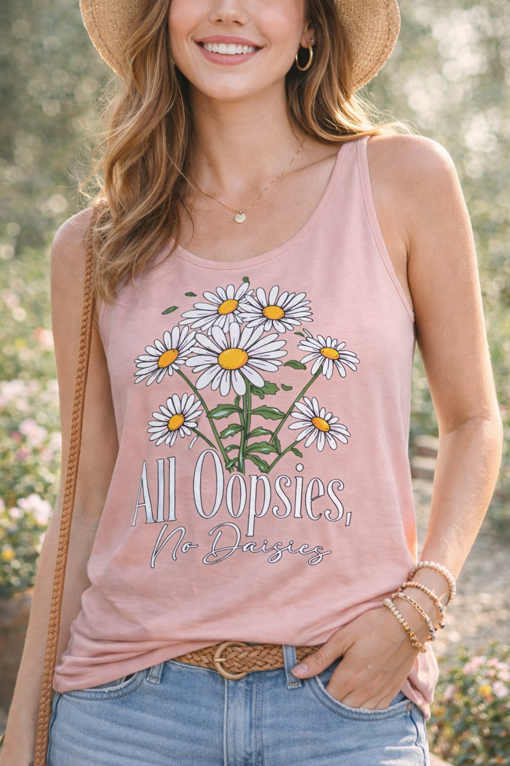 All Oopsies No Daisies Floral Tank Top | Funny Summer Women’s Tank