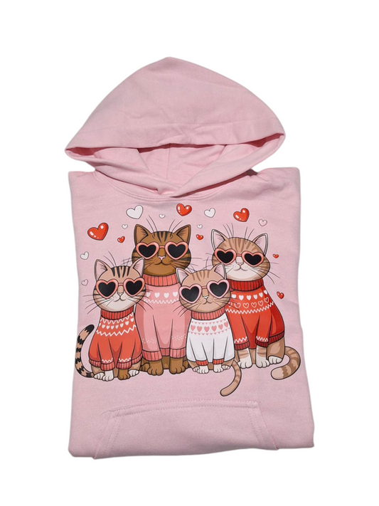 Lovely Cool Cats Hoodie Sweater