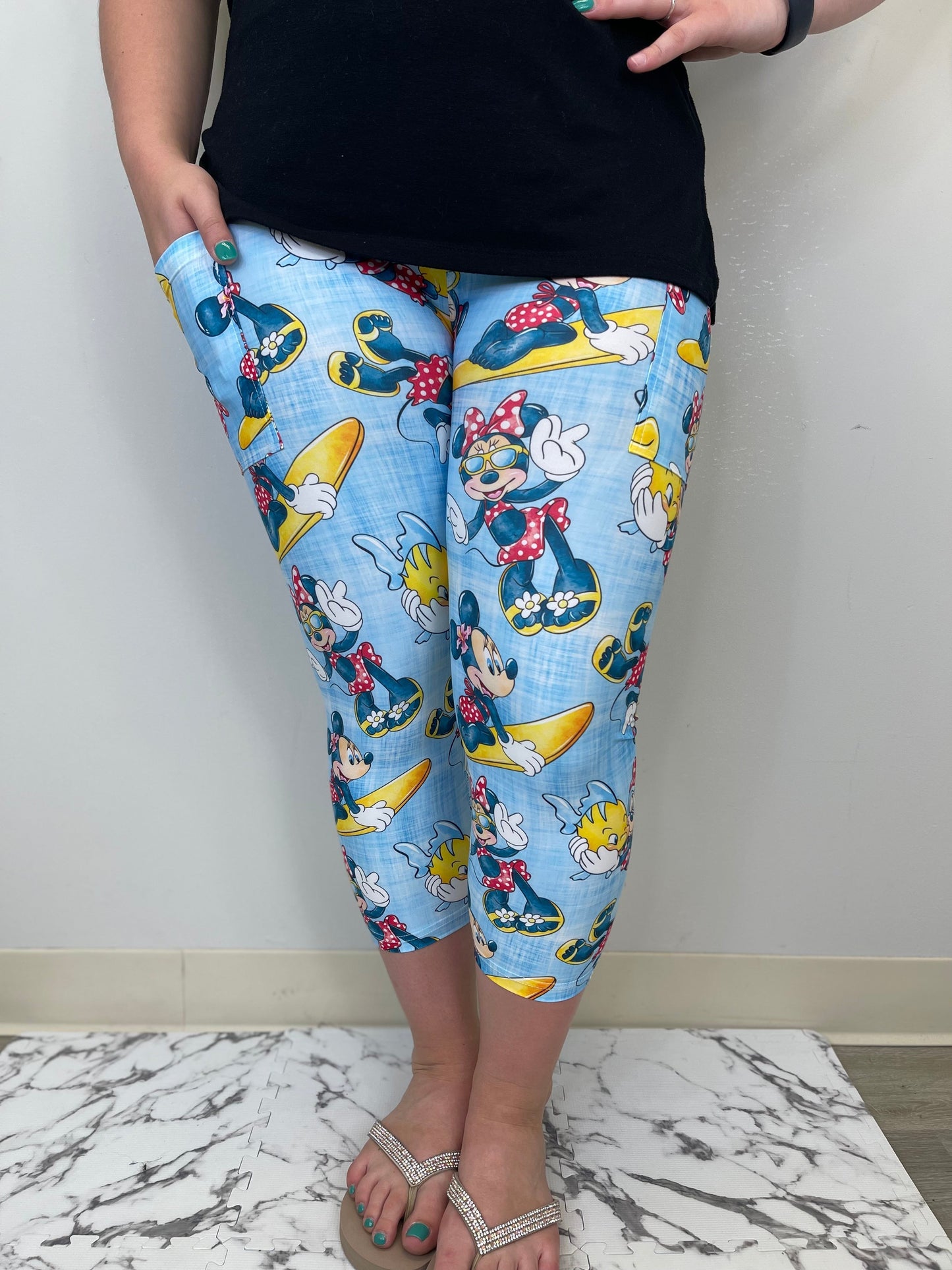 Mini Surfs Up Capri w/ Pockets