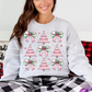 CROQUETTE CHRISTMAS PINK TREES SWEATSHIRT