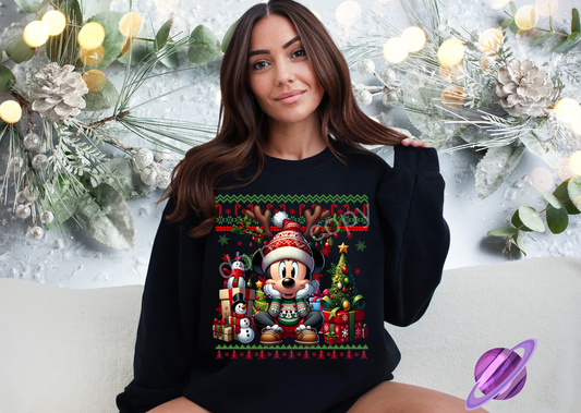 UGLY SWEATER MOUSE CREWNECK SWEATSHIRT