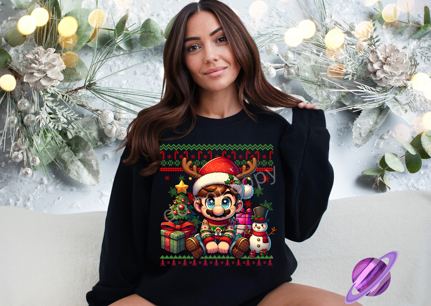 UGLY SWEATER PLUMBER CREWNECK SWEATSHIRT