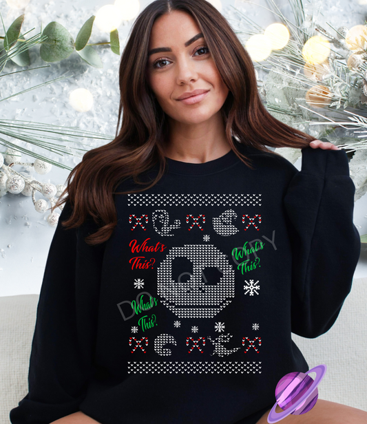 SKELE UGLY SWEATER CREWNECK SWEATSHIRT