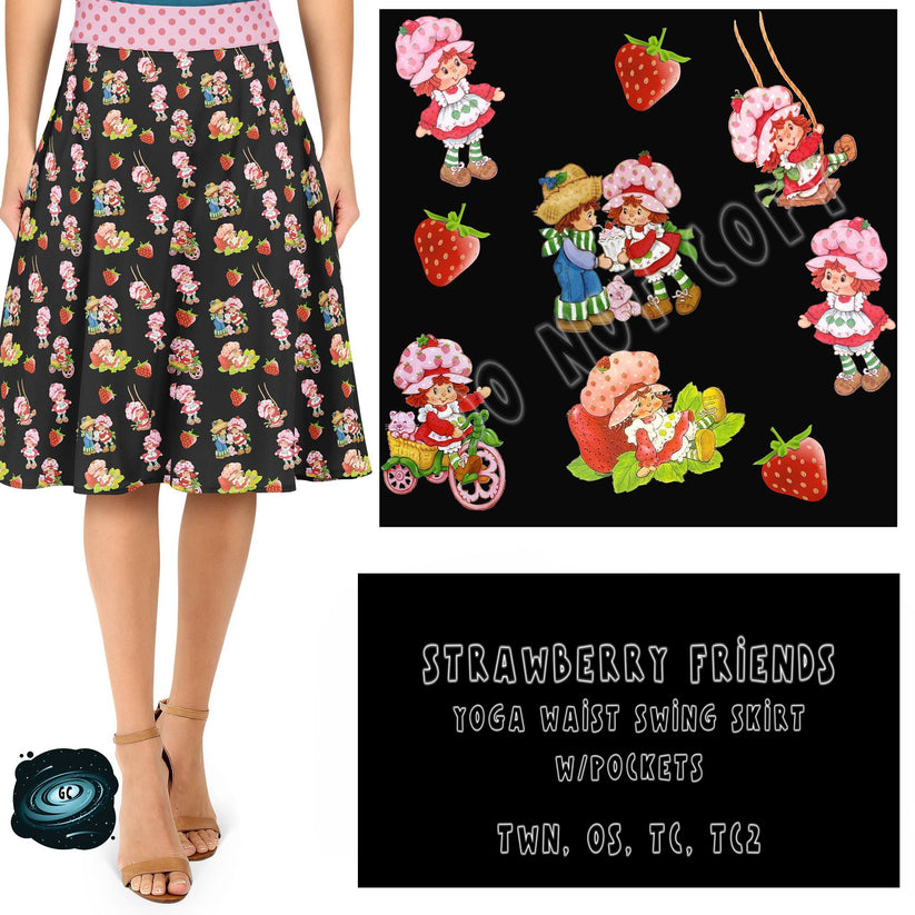 Strawberry Friends Swing Skirt