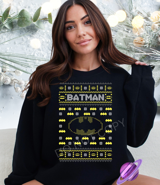 BMAN UGLY SWEATER CREWNECK SWEATSHIRT