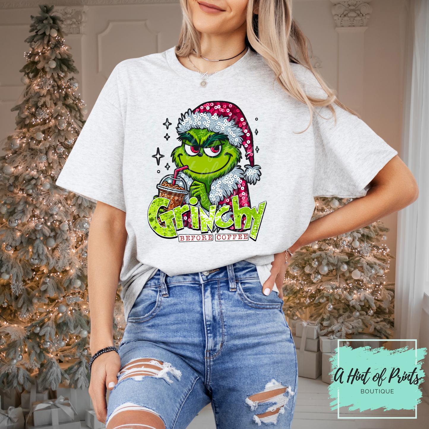 A Little Moody Before Coffee | Holiday Graphic Tee, Hoodie & Crewneck